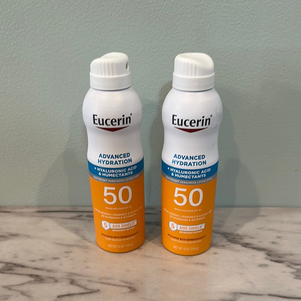 Eucerin Advanced Hydration Sunscreen SPF 50 set of 2